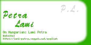 petra lami business card